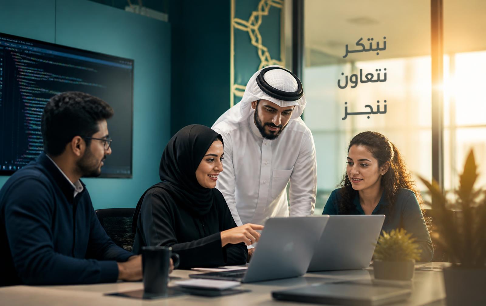 Engineers working together at Tashweesh
